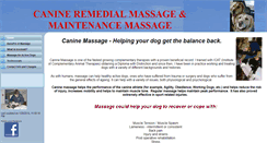 Desktop Screenshot of canineremedialmassage.co.uk