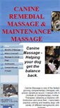 Mobile Screenshot of canineremedialmassage.co.uk