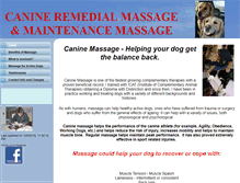 Tablet Screenshot of canineremedialmassage.co.uk